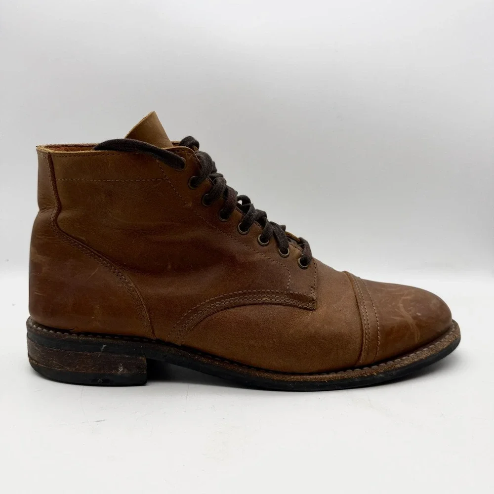 Thursday Boot Co Men's size 10 D Combat Ankle Boots Brown Leather Lace up